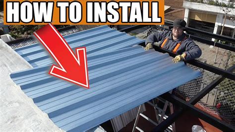 how to attach sheet metal to wall|installing metal panels on roof.